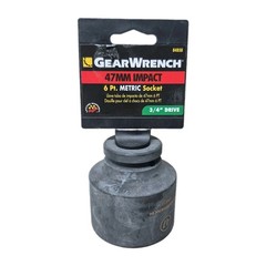 47mm Gearwrench Impact Socket, Shallow Well, 3/4″ Drive, 6-Point, # 84858