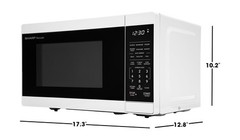 Sharp Compact Countertop Microwave Oven Removable 10 Carousel Turntable 700