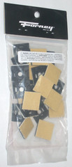 Forney 62117 Black Cable Tie Mounts 1 x 1 in Square Nylon Holds 18-50 lbs 25 pk