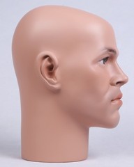 Mannequin Male Head Lifesize Realistic Hand Painted Model ZH-14 © NEW