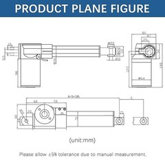 6000N 1320lbs 12V Heavy Duty Linear Actuator 2″ – 40inch 1000MM Stroke Electric