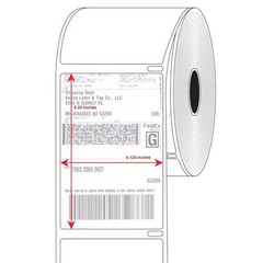 12 Roll 4×6 Thermal Shipping Labels Compatible with Dymo 4XL Labelwriter 1744907
