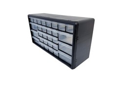 Homak 30 Drawer Parts Organizer Cabinet | Small Parts Storage | Garage Workshop