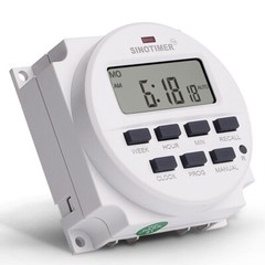 2PC Digital Timer Switch 1 Second Interval 7 Days Programmable 24 Hours TM618H-2
