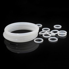 White Silicone Rubber O Rings 3.5mm Cross Section 5mm-78mm ID Food Grade O Ring