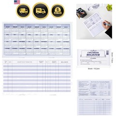 20 Pack Checkbook Register, Check Registers for Personal, Blank Ledger Transa…