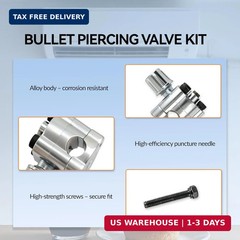 4 Pack BPV-31 Valve Kits Piercing Refrigerator Line Tap Valve