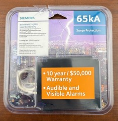 Siemens QSPD2A065P BoltShield 2-Pole 120/240V Surge Protection Device