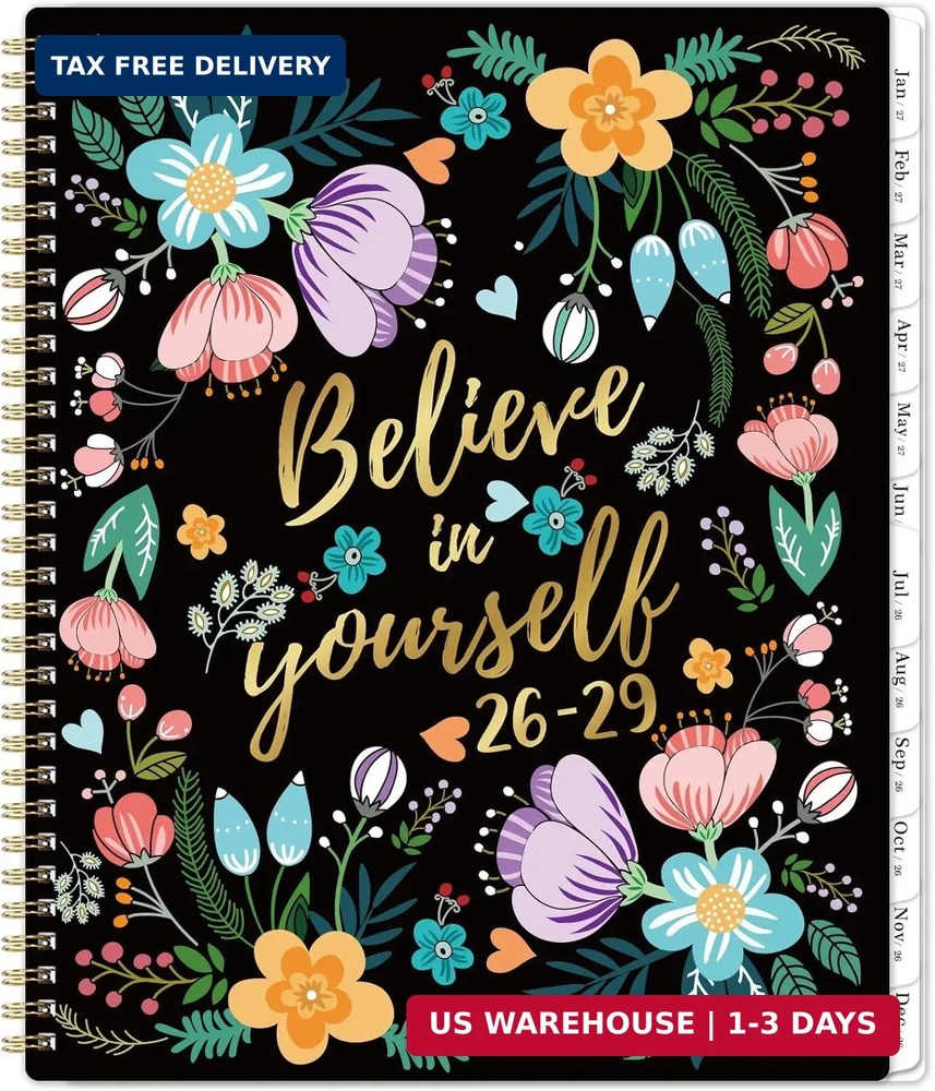 3 Year Monthly Planner 2026-2029, Jul. 2026 – Jun. 2029, 9″ X 11″ | 2026-2029 Mo