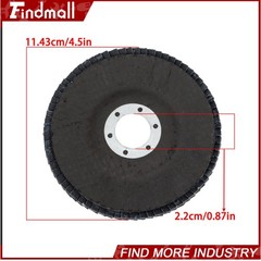 Findmall 100 Pcs 4.5” 60 Grit T29 Flap Disc Premium Zirconia Sanding Grinding