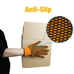 EvridWear Crisscross Honeycomb Grip Double Layer String Knit Work Gloves