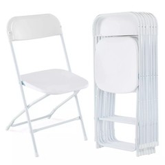 Garden 8Pack Plastic Folding Chairs Stackable Wedding Party Camping Dining Seats