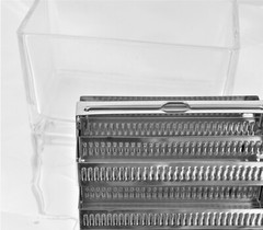 Lab Glass Slide Staining Jar Dish w Stainless Dry Storage Rack 60 Position New
