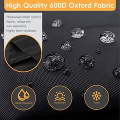 Generator Covers While Running, 600D+210D Oxford Fabric Double Layer, 38x28x3…