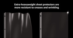 GOLD SEAL Sheet Protectors, 25 Pack 8.5 X 11 Anti-Glare Sheet Protectors for 3 R