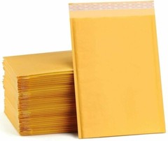 1000 Kraft Bubble Mailers 4×8 #000 Bulk Padded Shipping Envelopes Self Seal