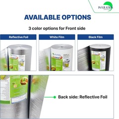 SmartSHIELD -5mm 24”X50ft R17 Reflective Insulation Roll, Foam Core Radiant Bar