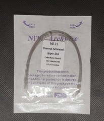 Dental Orthodontic Thermal Activated Niti Wires Round Arch Wires Ovoid Form