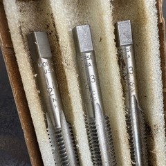 Vtg MORSE Cutting Tools – 1/2 12 NC Taps – 3 Piece Tap Set HS w/ Box