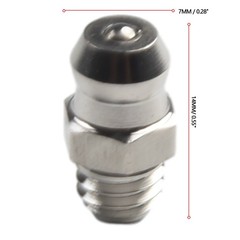 Grease Nipple 10Pcs Grease Inlet High Hardness Long Service Life Material