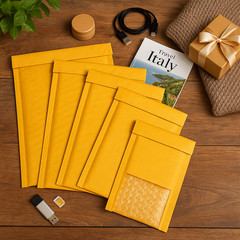 #000 #0 #2 #5 Gold Kraft Bubble Mailers Self-Seal Padded Envelopes Shipping Bags