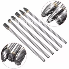 10mm Aluminum Cut Rotary Burr 150mm Long Tungsten Carbide Burs 1/4″ 6mm Shank
