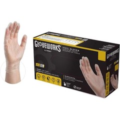 AMMEX GlovePlus Vinyl Gloves Small IVPF42100 Powder Free Industrial Case of 10