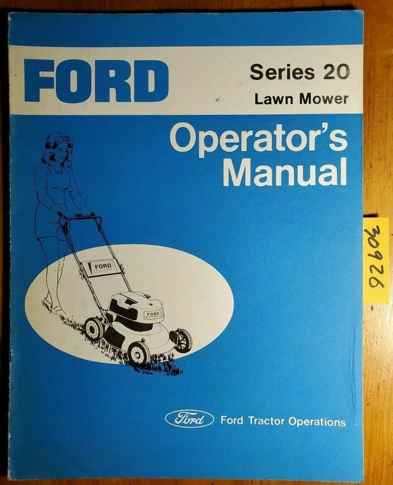 Ford 20″ 3.5 HP 09JC2155 4 HP 09JC2180 Lawn Mower Owner Operator Manual SE 3567