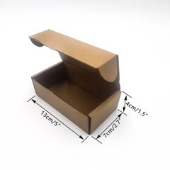 5×2.7×1.5-inch transport box in bulk brown, used for packaging mailed gifts