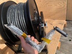 Carol Super Vu-Tron 10/5 SOOW Cable 387ft Glenair MIL Connector Hannay Reel