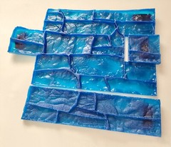 Set of Polyurethane Mat Stamps GRANITE CHIP | Stone Concrete Cement Texture