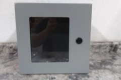 Wiegmann N412121208WC 12 x 12 x 8 In Gray Steel Wall Mount Enclosure