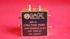 SAGE / Eravant SWP-60390302-12-S1 2-WAY RIGHT ANGLE POWER DIVIDER 60 to 90 GHz