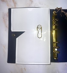 COACH Notebook A6 Binder Adapter Insert & Pockets ONLY I NOTEBOOK* Not Included