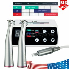 Dental Brushless LED Electric Micro Motor 1:1/1:5 Increasing Contra Angle