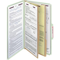 Smead Pressboard Classification File Folder Safeshield Fasteners 2 Dividers 2