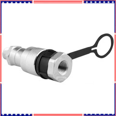 3/8″ Hydraulic Quick Coupler Set Replaces Enerpac C-604,Connect and Disconnect U