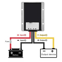 DC 18V to 12V Step Down Converter for Bauer 20V Battery Adapter for Power Whe…