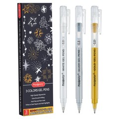 Gold Silver White Gel Pens, 0.8mm Fine Point Opaque Archival Ink Pen