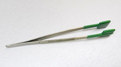 Specialty Tweezers PVC Coated Forceps Flat Tips Safe Rubber NON Marring Holding