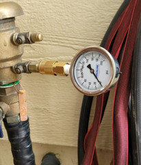 Backflow Quick Connect Water 160 PSI Water Pressure Test Gauge Liquid Pro Tool