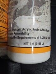 Quikrete 8610-14 Concrete Acrylic Fortifier qt concretr acrlylic Quart