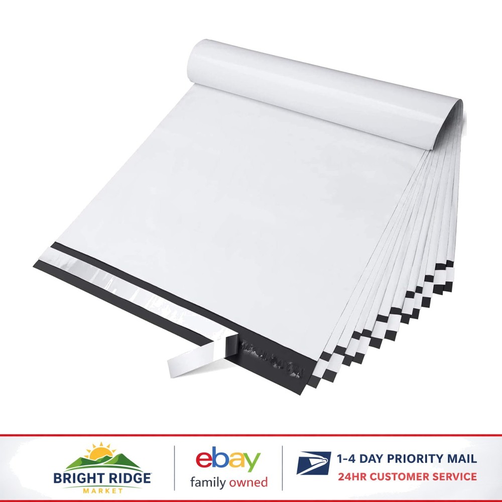 Large Shipping Poly Mailers 14.5×19 Inches, Pack of 100 Durable Mailing Bags