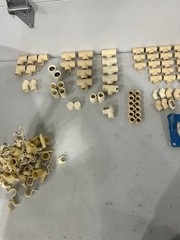 Lot Of CPVC Fittings 1/2 “And 3/4”Tees, Elbows, Couplings Over 110 Pcs. + Clamps