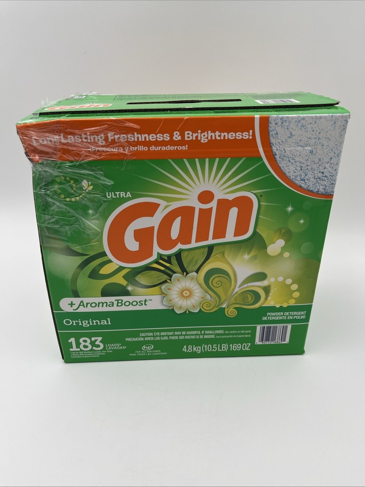 Gain Ultra Powder Laundry Detergent, Original, 183 Loads, 169 Ounces
