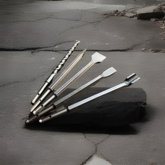 18PC SDS PLUS DRILL BITS GROOVE GOUGE & CHISEL ROTARY HAMMER BIT FIT HILTI BOSCH