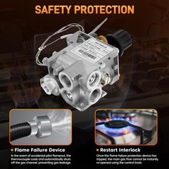 0630326 0085AP0012 100~340℃ Thermostatic Gas Control Valve For Eurosit 630