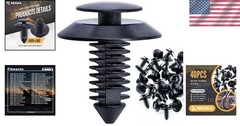 40pcs Door Trim Panel Retainers Clips Fastener for Ford Bronco F150 Mustang F-25