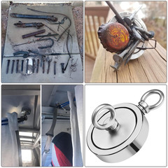 2625 LBS Magnet Fishing Kit for Men’S Gifts, Double Sided Neodymium Fishing Magn