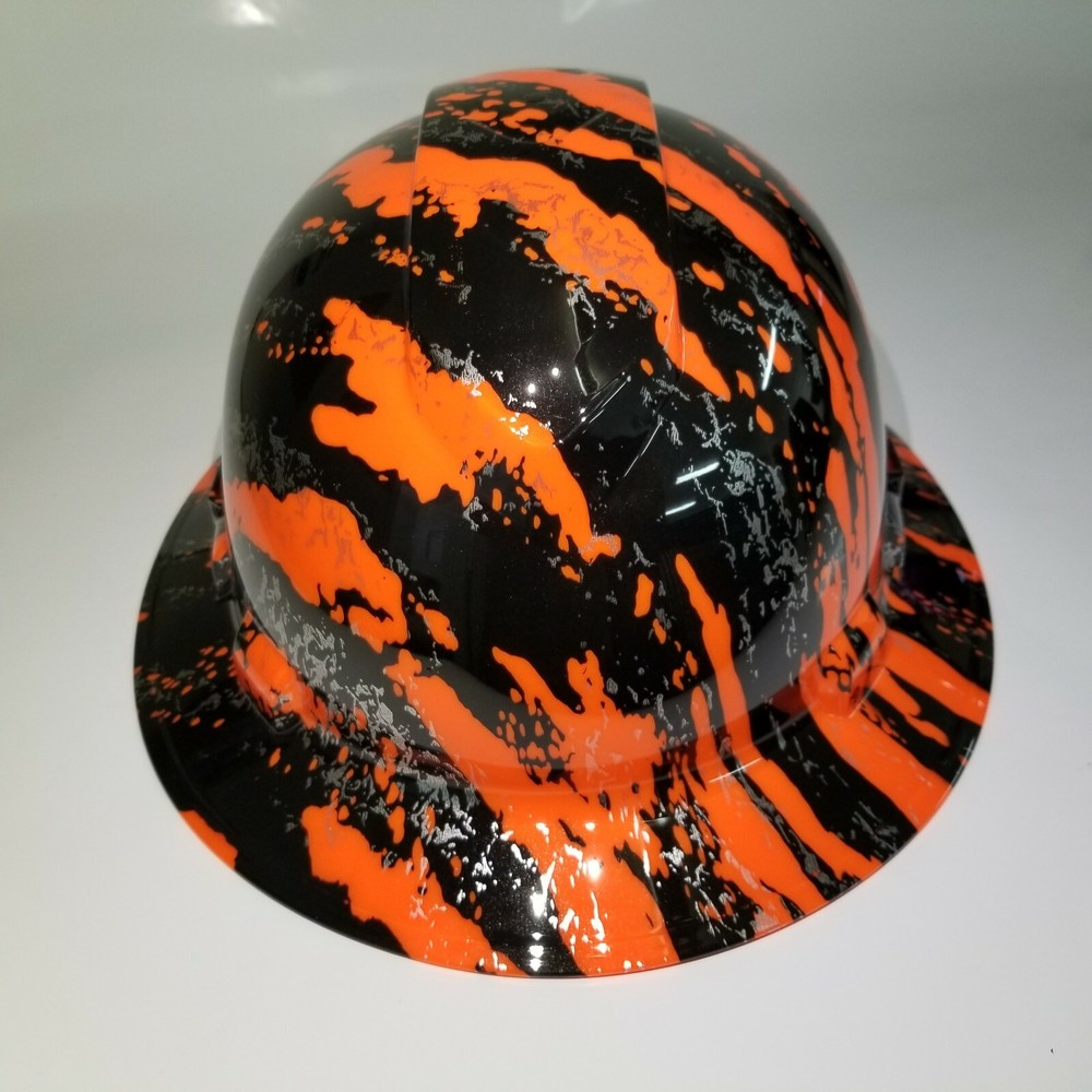 Hard Hat FULL BRIM custom hydro dipped , OSHA approved NEW URBAN CAMO